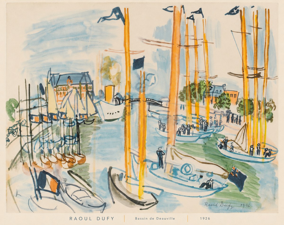 Raoul Dufy Bassin De Deauville No6 - Plakát