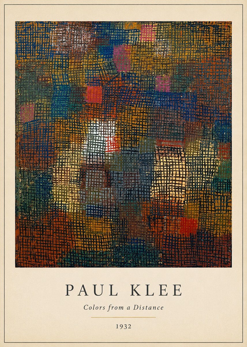 Paul Klee Colors from a Distance No4 - Plakát