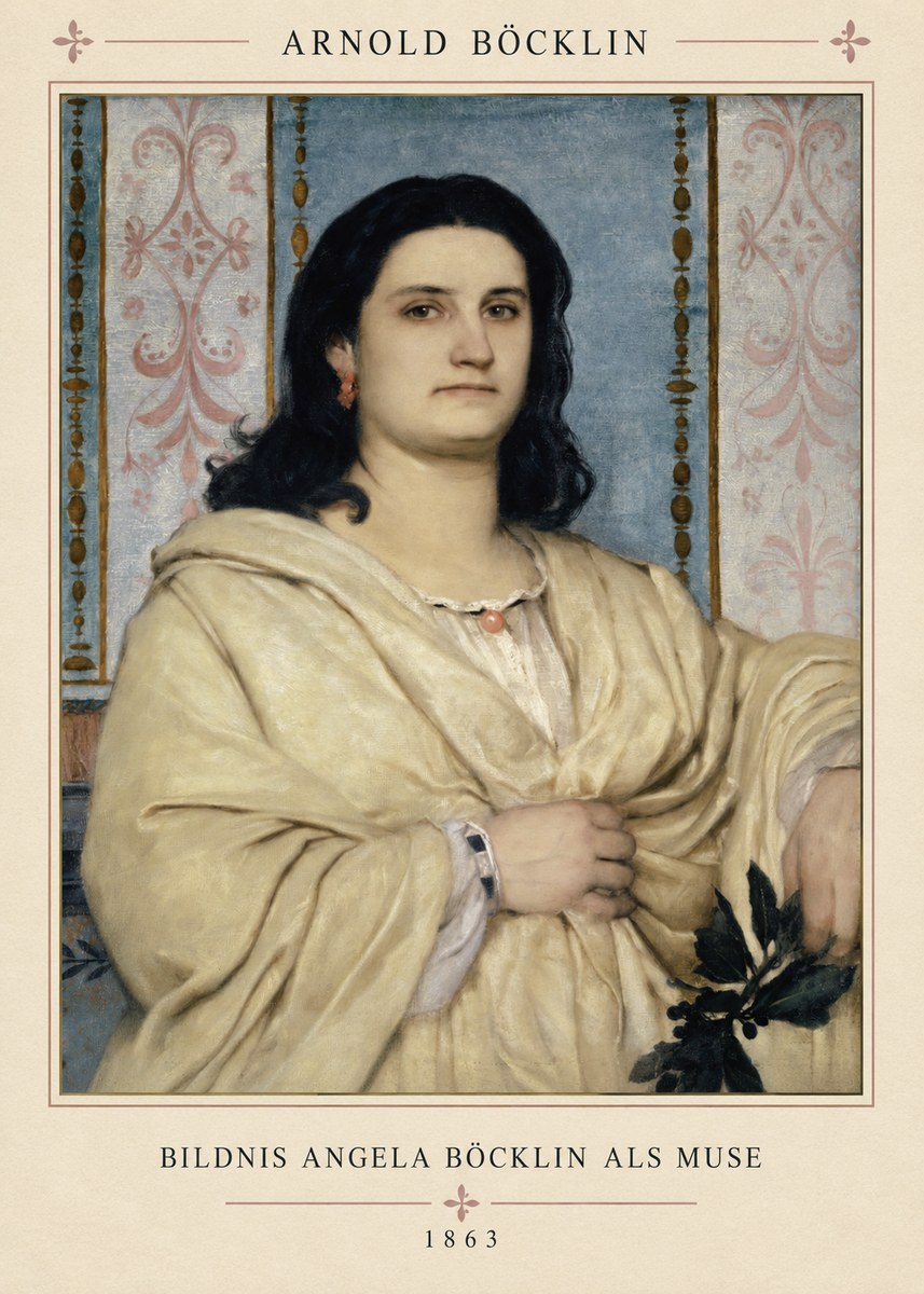 Arnold Böcklin Bildnis Angela Böcklin Als Muse No4 - Plakát