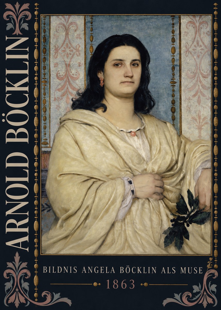 Arnold Böcklin Bildnis Angela Böcklin Als Muse No5 - Plakát