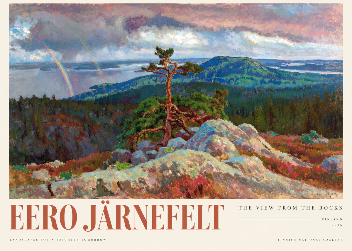 Eero Järnefelt Landscape with Rainbow, 1915 No5 - Plakát