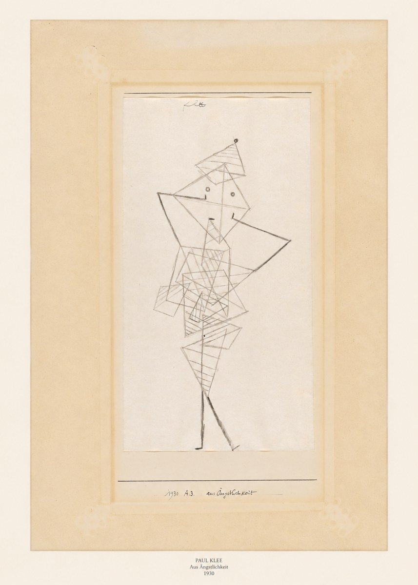 Paul Klee Aus Ängstlichkeit No6 - Plakát