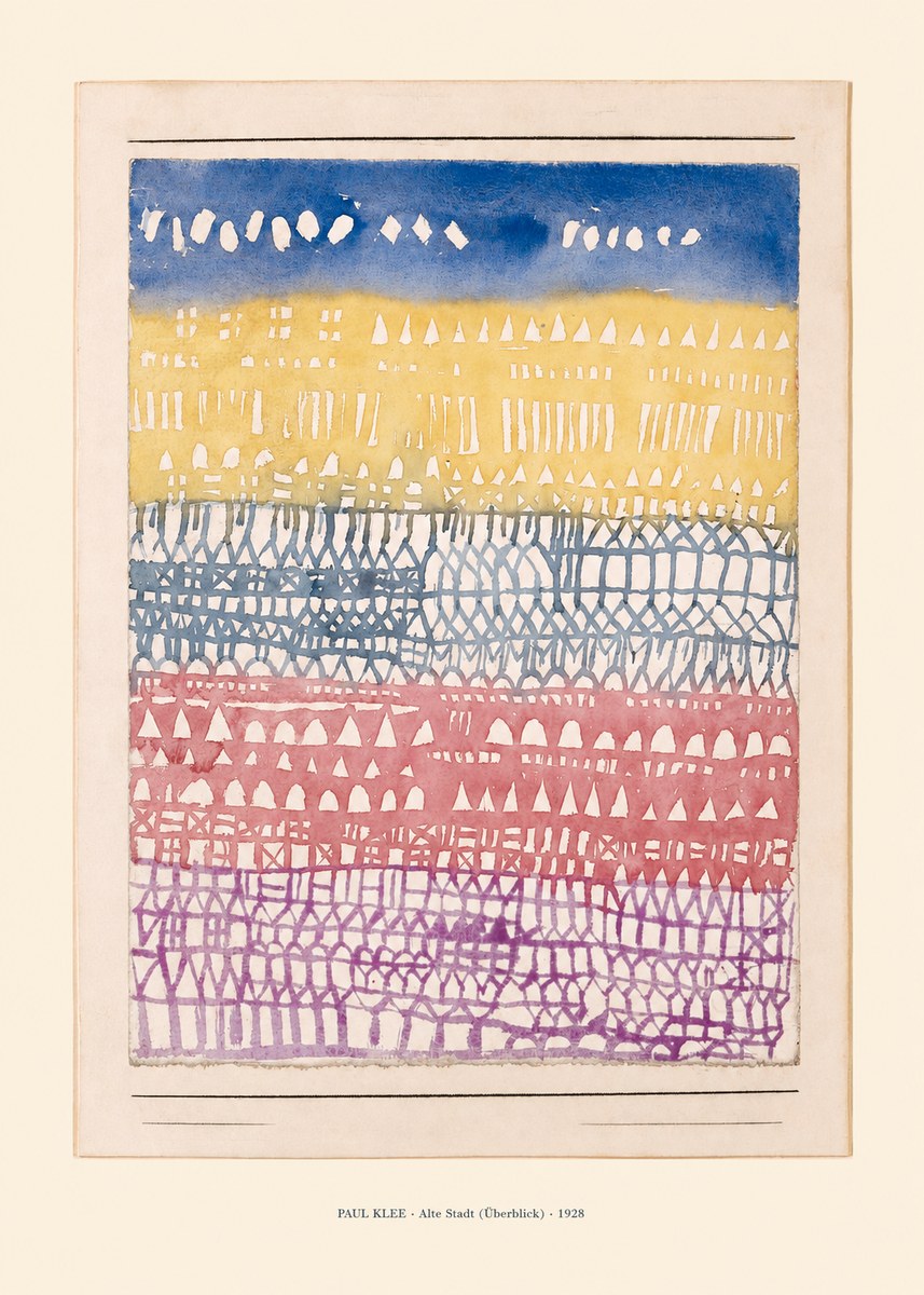 Paul Klee Alte Stadt (Überblick) No6 - Plakát
