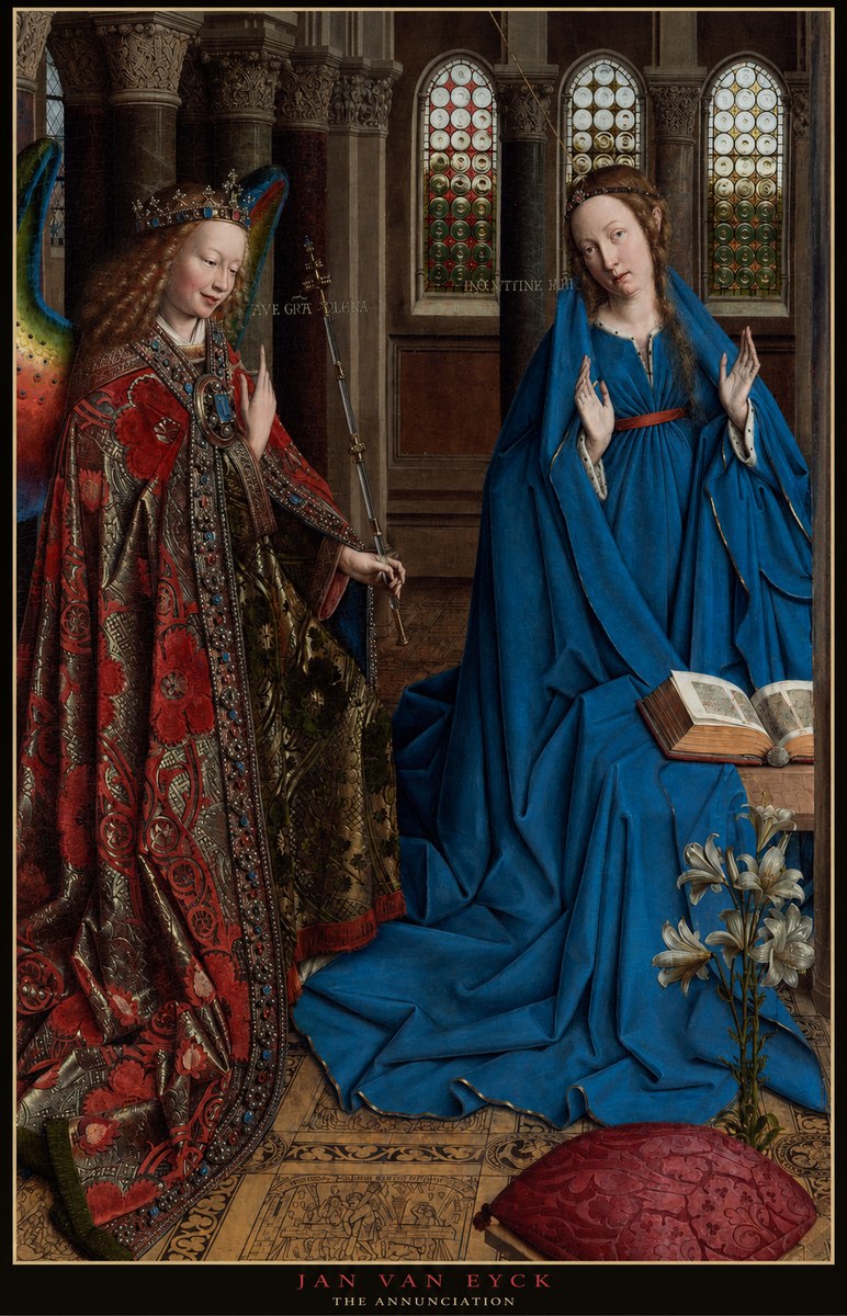 Jan van Eyck The Annunciation I No6 - Plakát