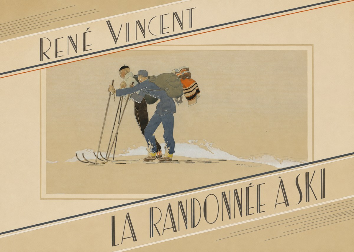 René Vincent La Randonnée À Ski No5 - Plakát
