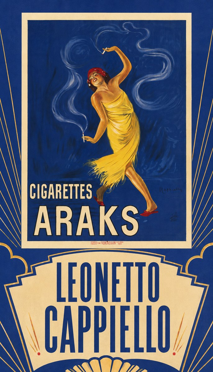 Leonetto Cappiello Cigarettes Araks No5 - Plakát