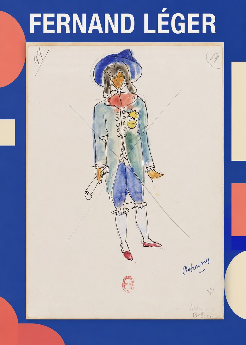 Fernand Léger Costume Design I No1 - Plakát
