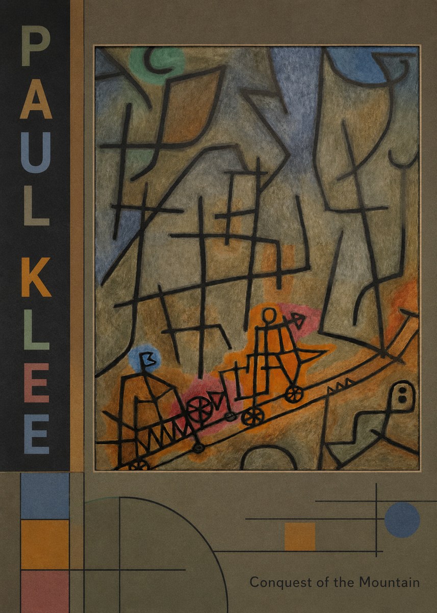 Paul Klee Conquest of the Mountain I No2 - Plakát