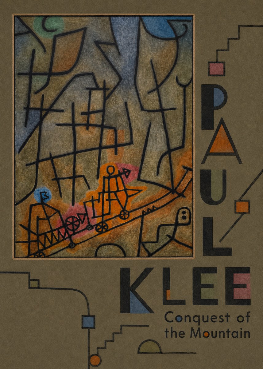 Paul Klee Conquest of the Mountain I No4 - Plakát