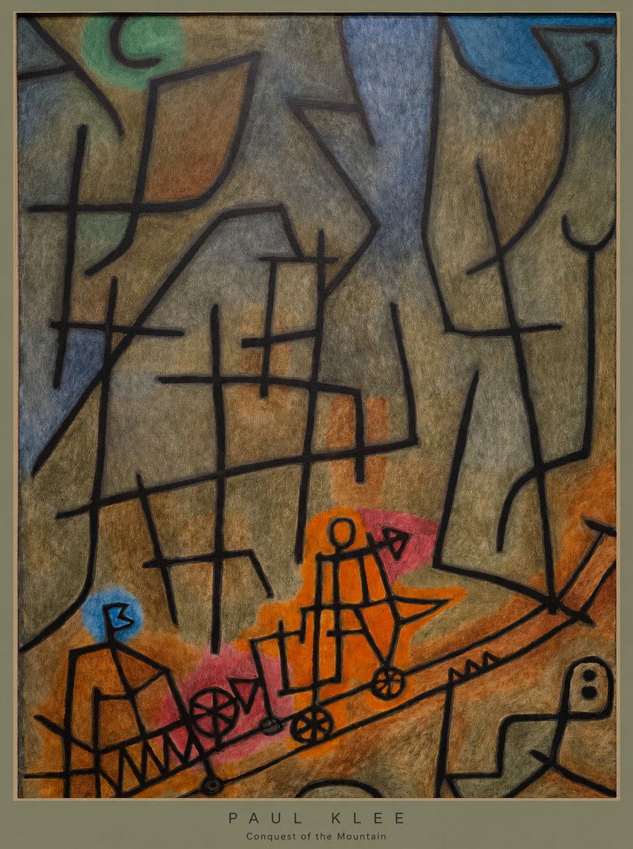 Paul Klee Conquest of the Mountain I No6 - Plakát