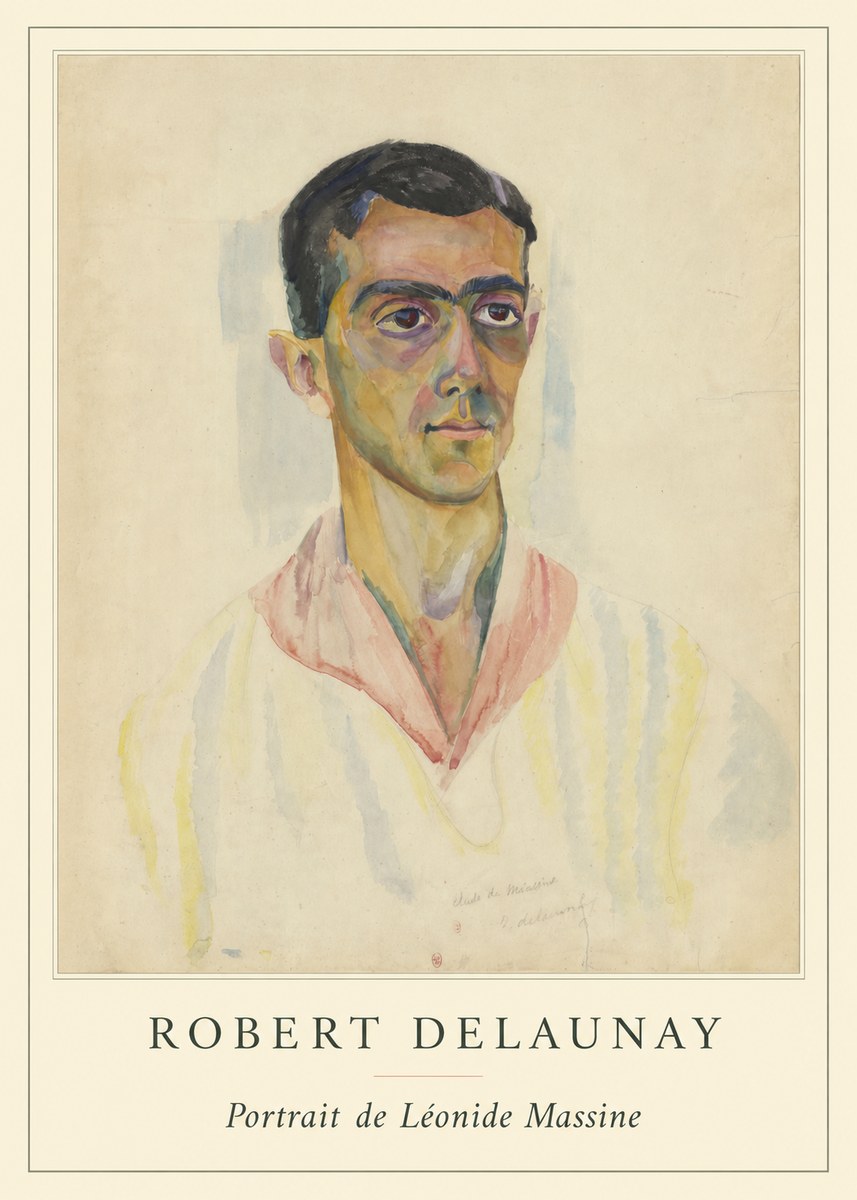Robert Delaunay Portrait De Léonide Massine No4 - Plakát