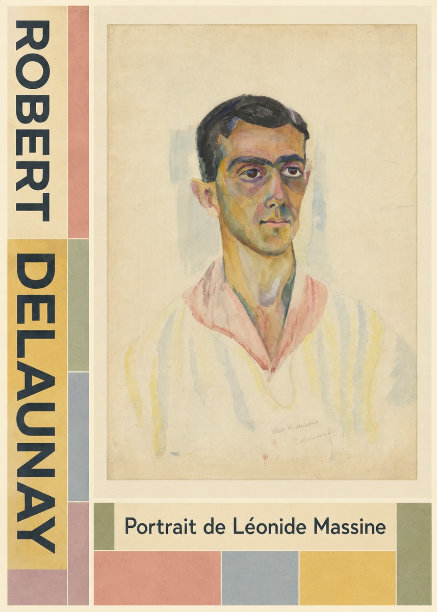 Robert Delaunay Portrait De Léonide Massine No5 - Plakát