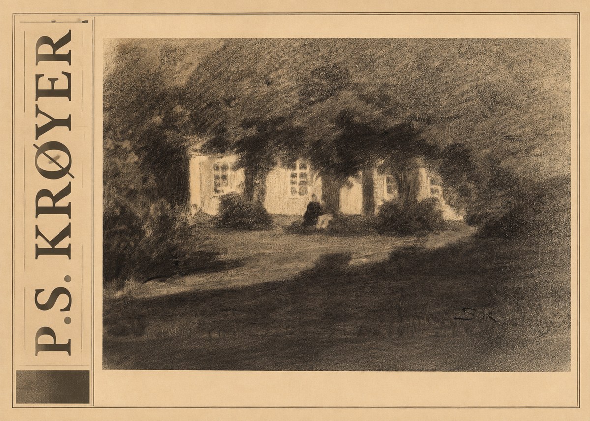 P.S. Krøyer Fra Krøyers Hus Og Have I Skagen No3 - Plakát