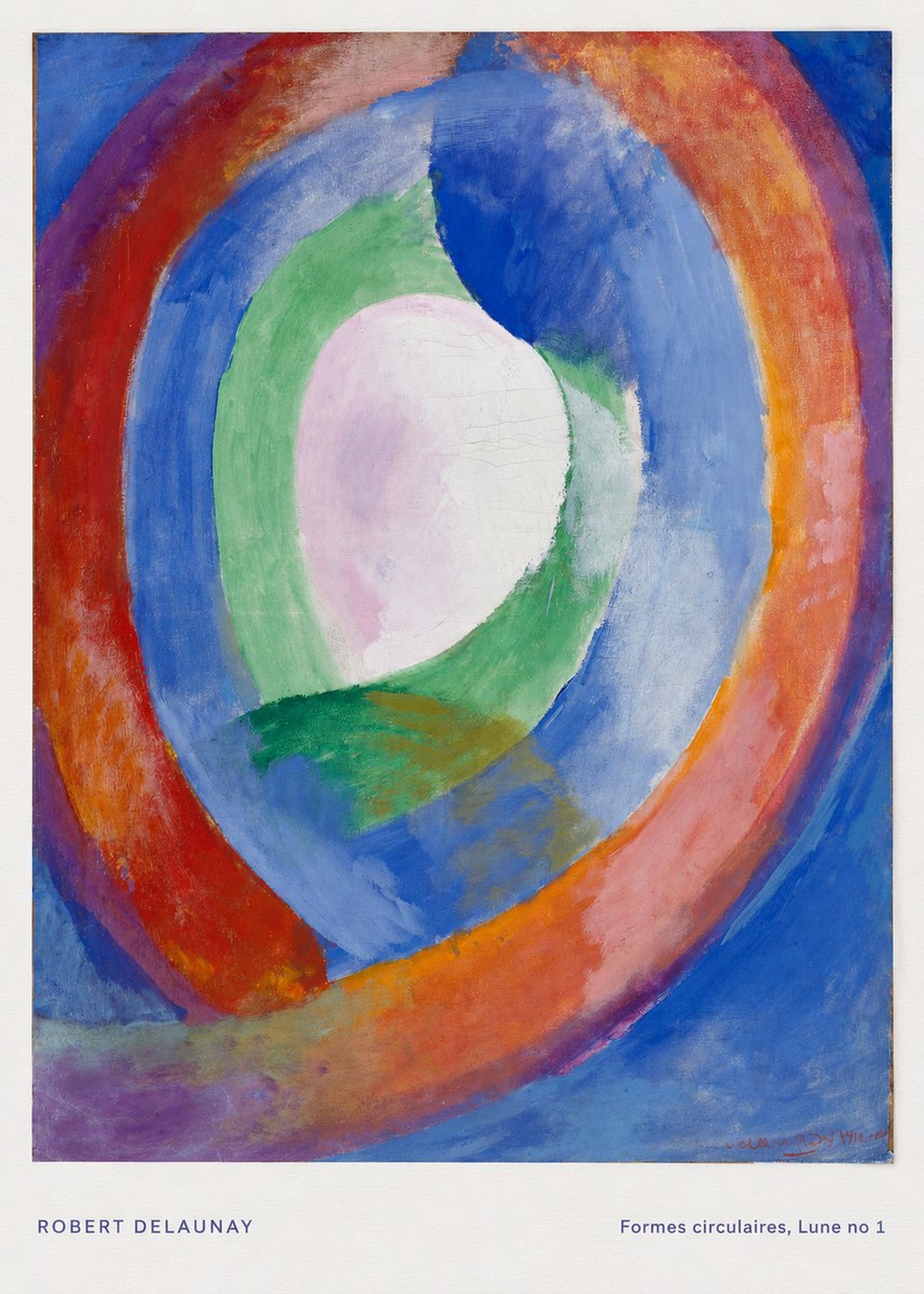 Robert Delaunay Formes Circulaires, Lune No 1 No5 - Plakát
