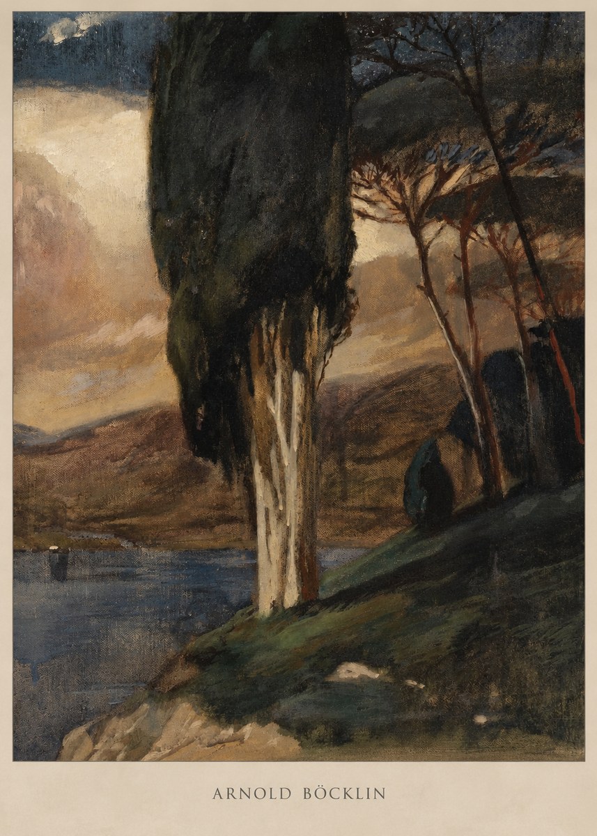 Arnold Böcklin Villa by the Sea II No2 - Plakát