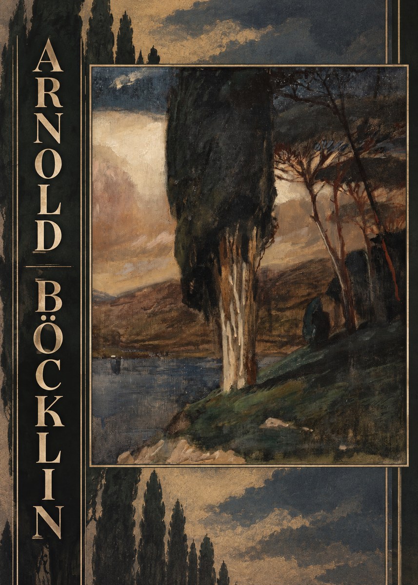 Arnold Böcklin Villa by the Sea II No5 - Plakát