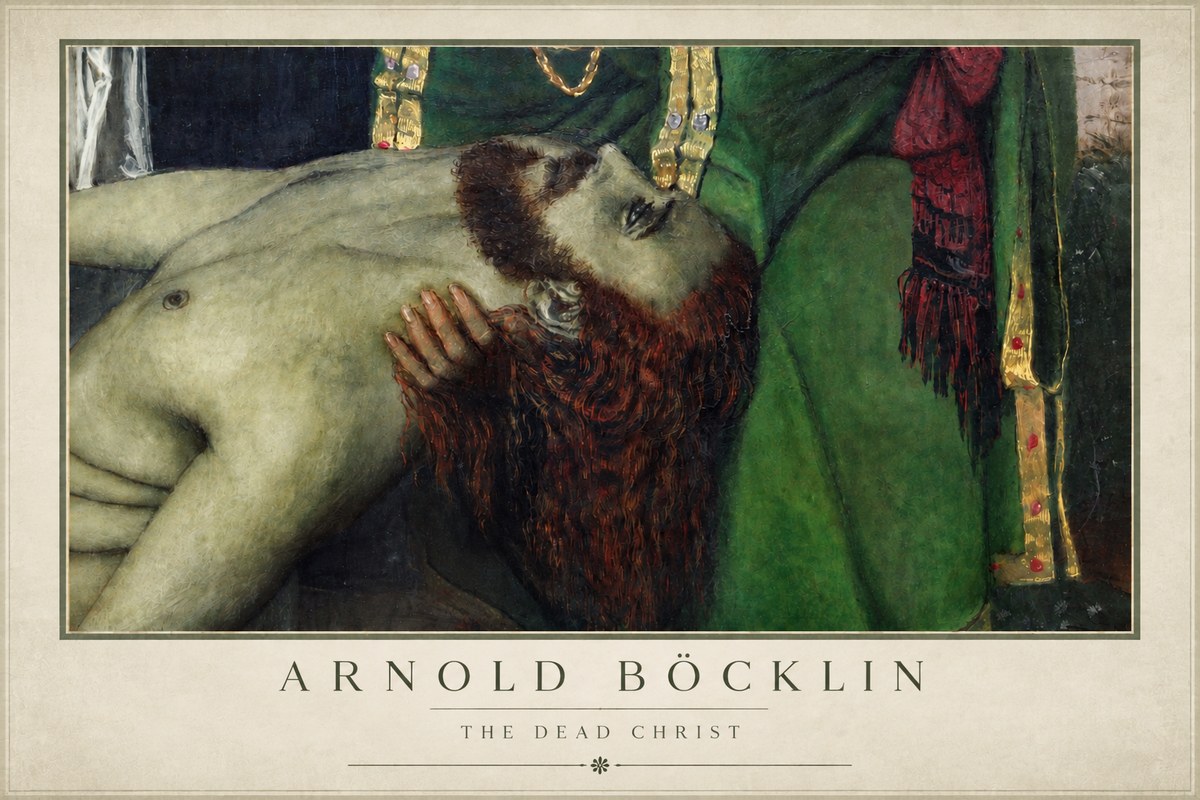 Arnold Böcklin The Dead Christ No4 - Plakát