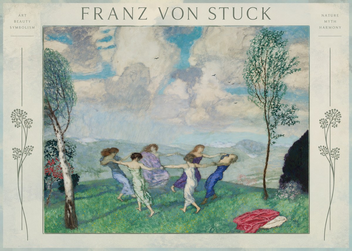 Franz von Stuck Spring Dance No2 - Plakát
