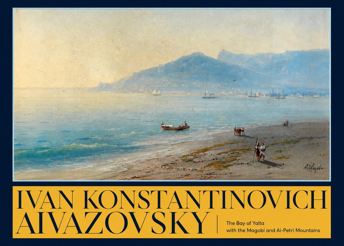 Ivan Konstantinovich Aivazovsky The Bay of Yalta with the Magobi and Ai-petri Mountains No6 - Plakát