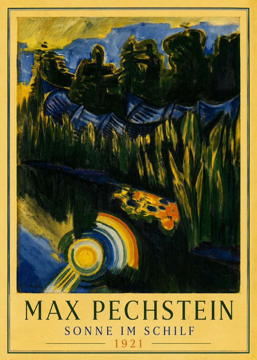 Max Pechstein Sonne Im Schilf No3 - Plakát