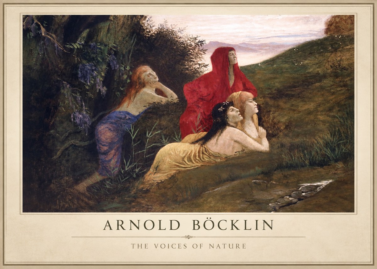 Arnold Böcklin The Voices of Nature No1 - Plakát