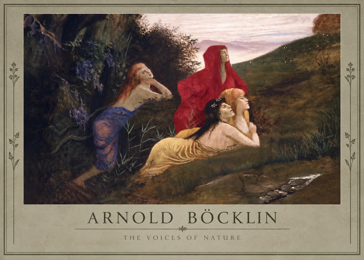 Arnold Böcklin The Voices of Nature No4 - Plakát