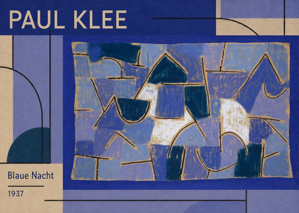 Paul Klee Blaue Nacht No1 - Plakát