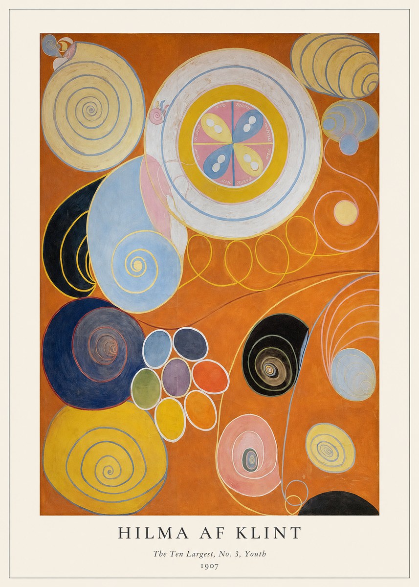 Hilma af Klint The Ten Largest, No. 3, Youth No1 - Plakát