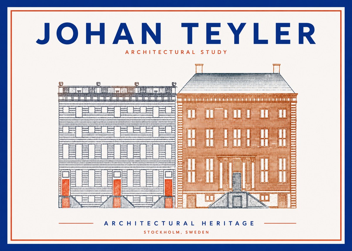 Johan Teyler Two Houses No4 - Plakát