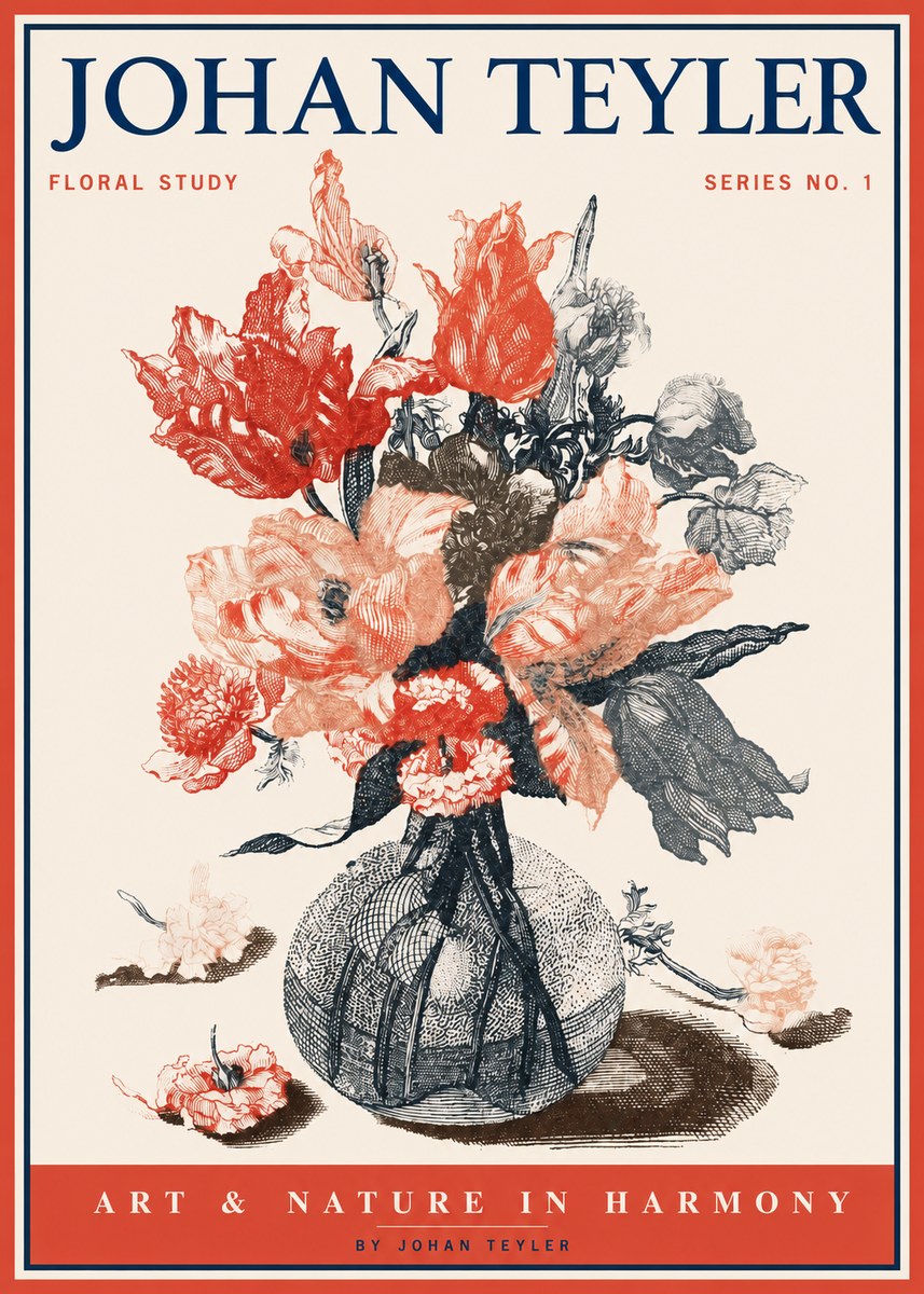 Johan Teyler Botanical Study No. 1 No2 - Plakát