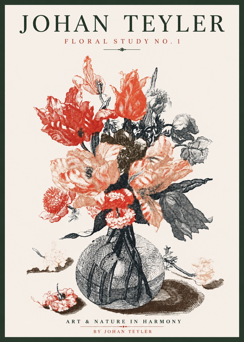 Johan Teyler Botanical Study No. 1 No3 - Plakát