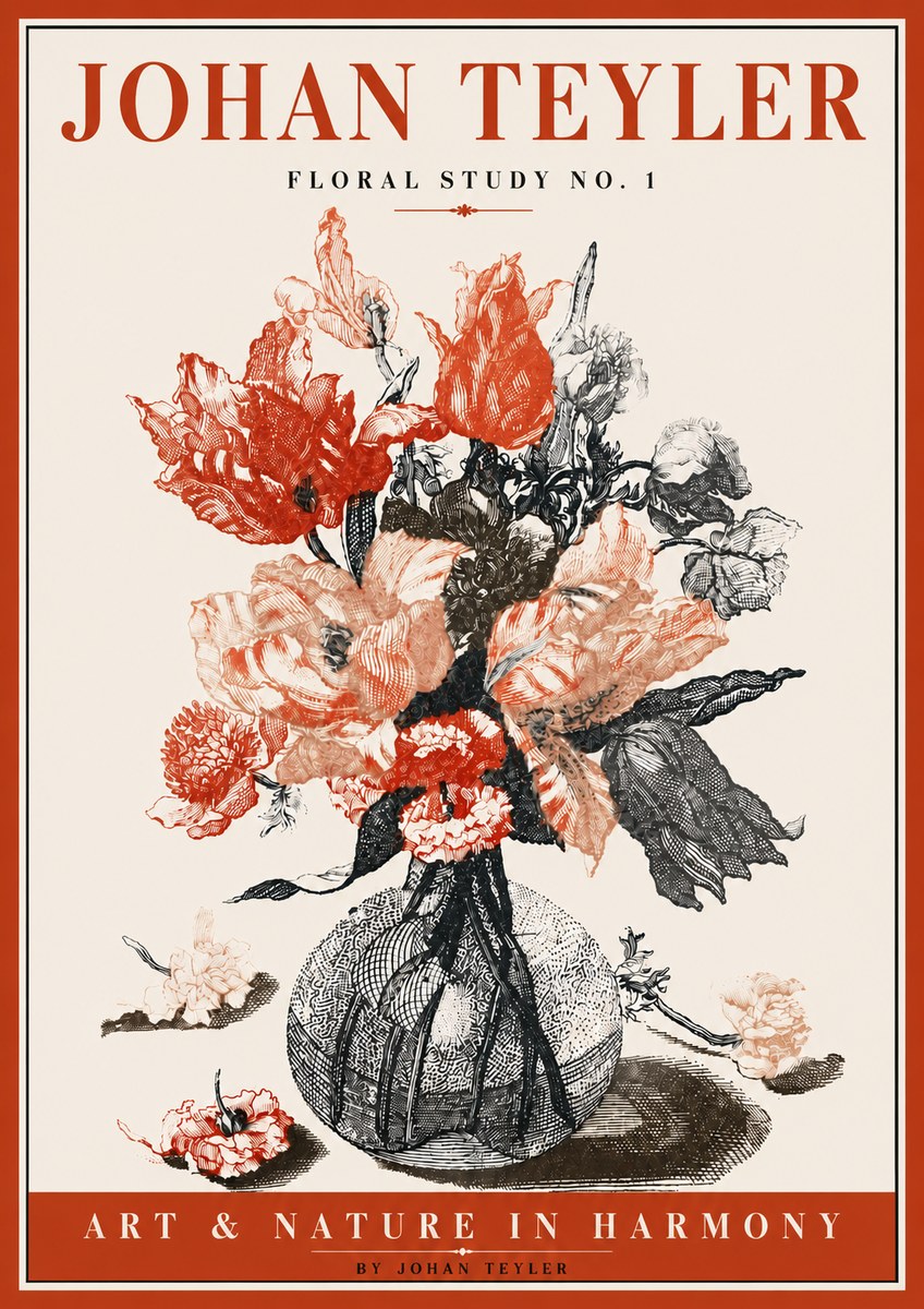 Johan Teyler Botanical Study No. 1 No6 - Plakát