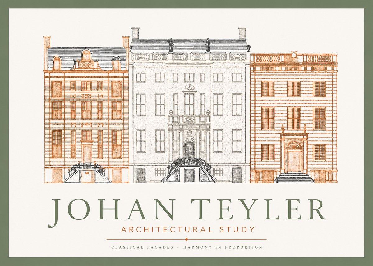 Johan Teyler Architectural Study I No3 - Plakát