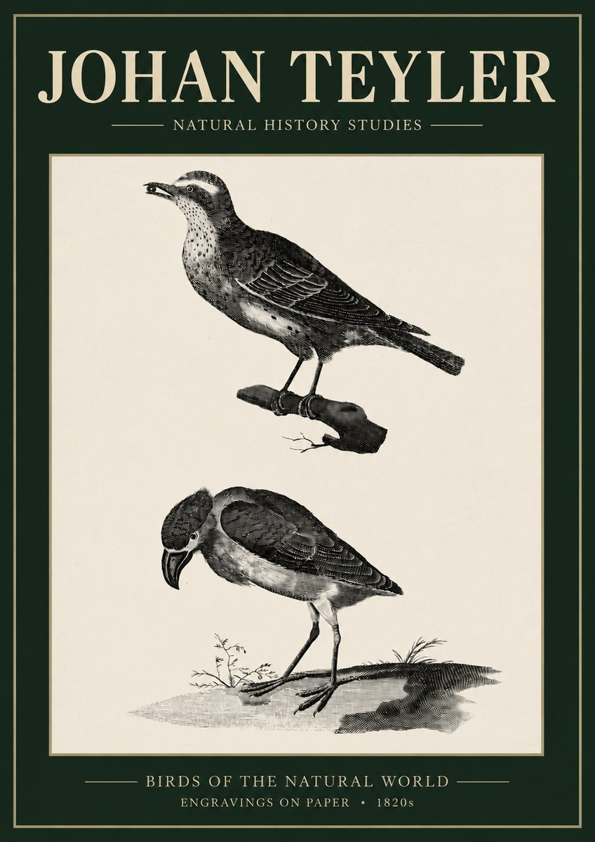 Johan Teyler Birds of the Natural World No3 - Plakát