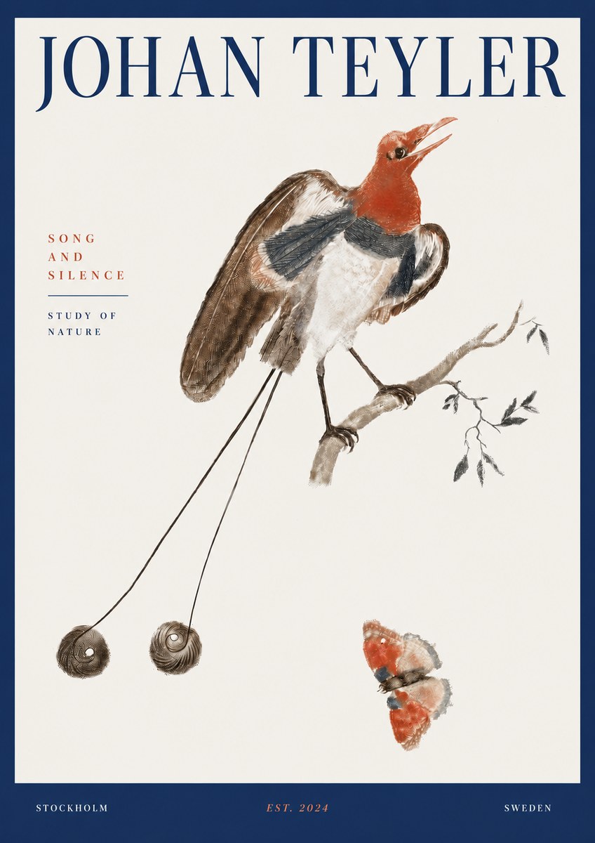 Johan Teyler Song and Silence - Study of Nature No3 - Plakát