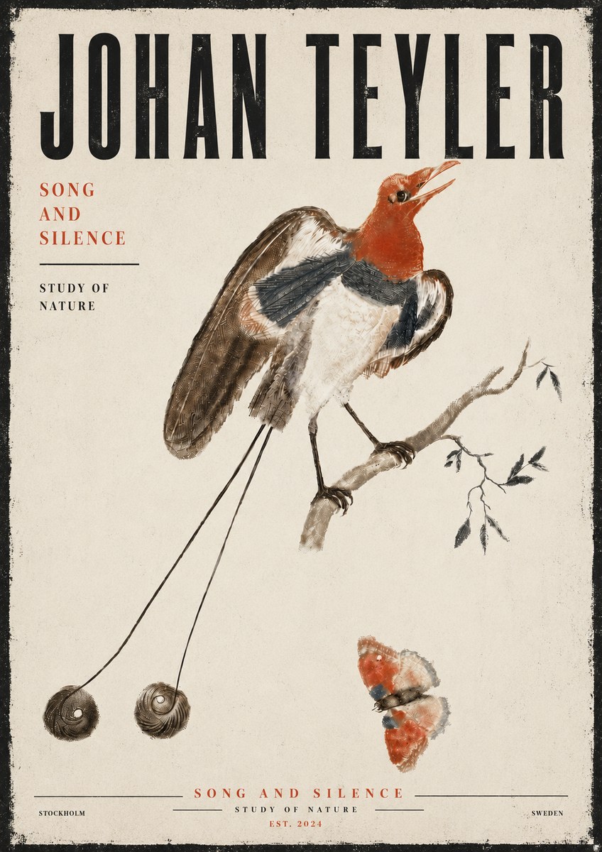 Johan Teyler Song and Silence - Study of Nature No6 - Plakát