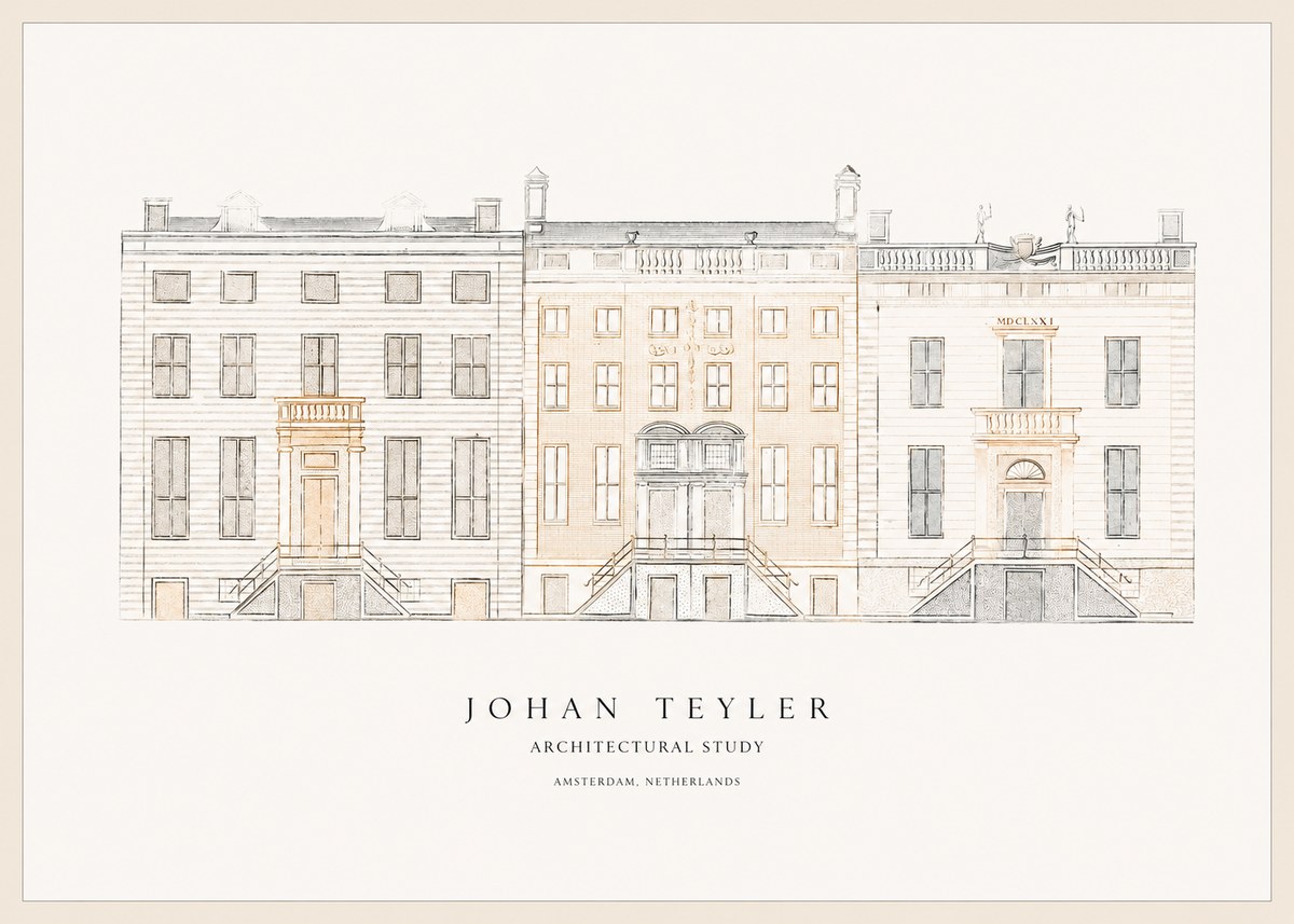 Johan Teyler Architectural Study II No1 - Plakát