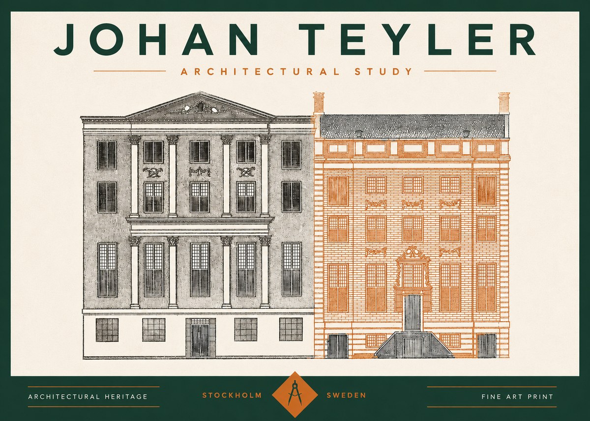 Johan Teyler Architectural Study III No2 - Plakát