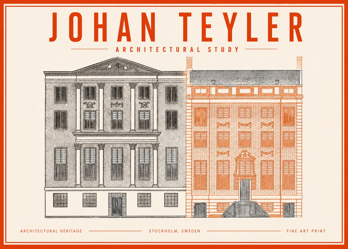 Johan Teyler Architectural Study III No3 - Plakát