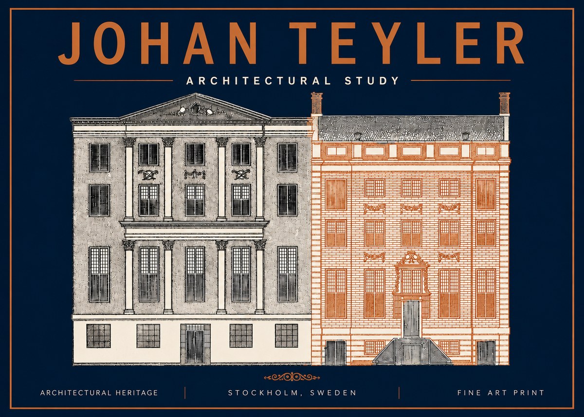 Johan Teyler Architectural Study III No4 - Plakát