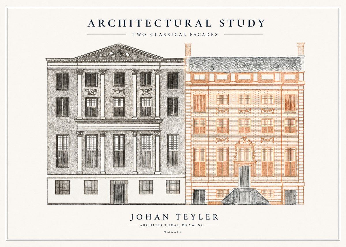 Johan Teyler Architectural Study III No5 - Plakát