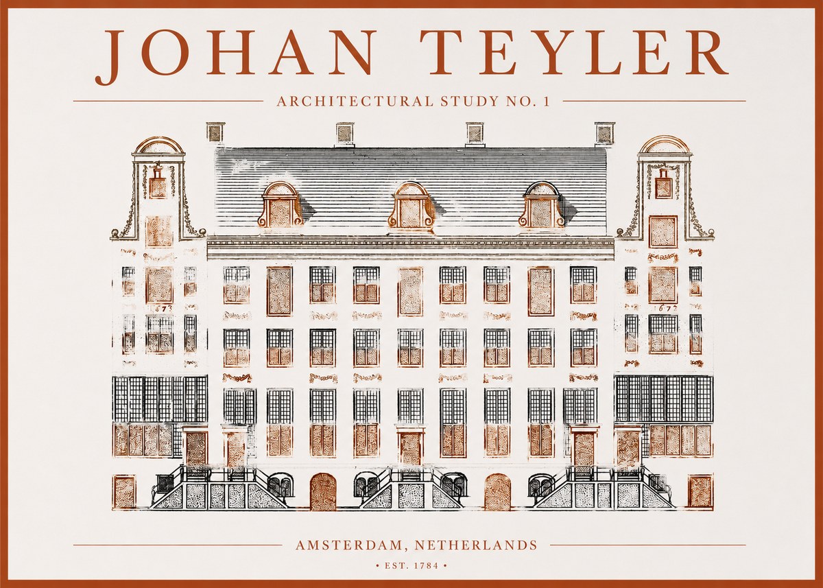 Johan Teyler Architectural Study No. 1 I No1 - Plakát
