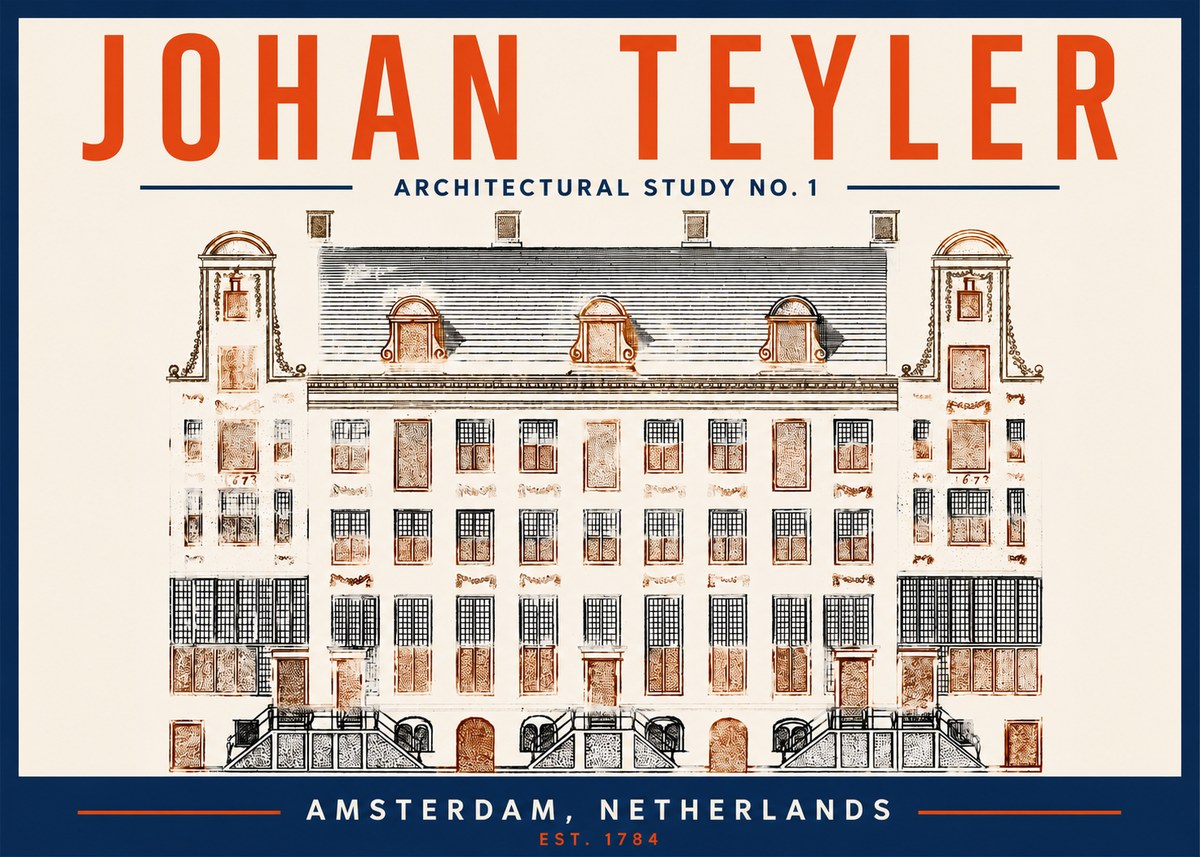 Johan Teyler Architectural Study No. 1 I No2 - Plakát