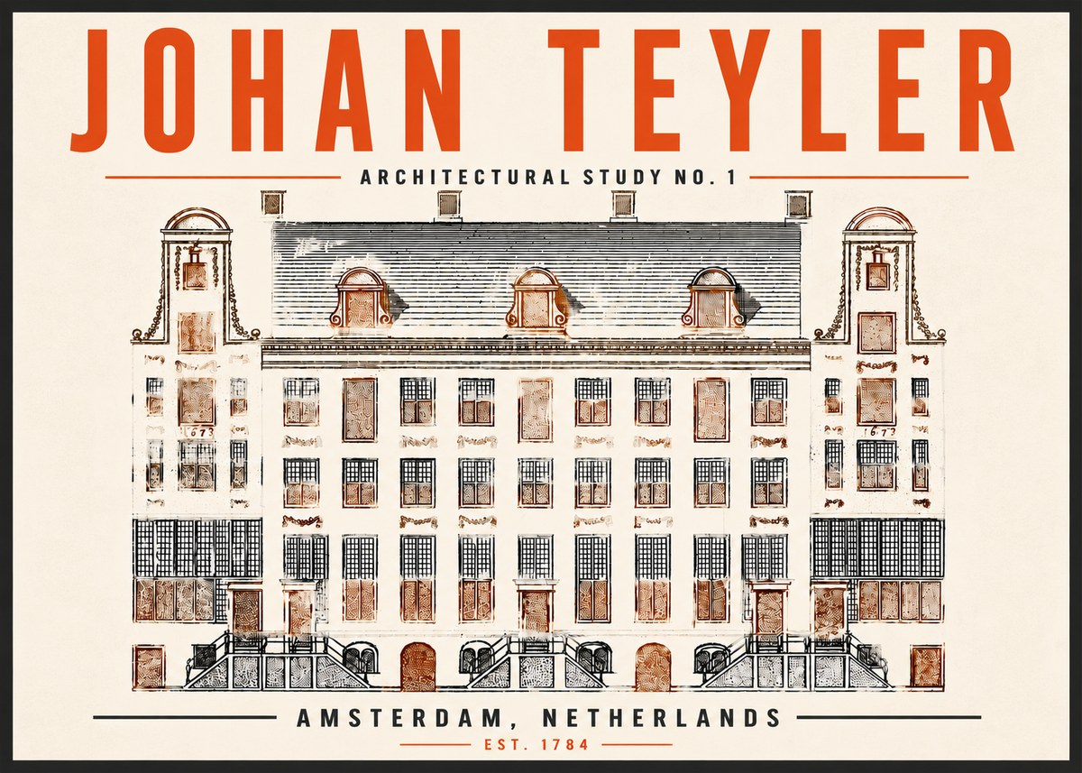 Johan Teyler Architectural Study No. 1 I No6 - Plakát