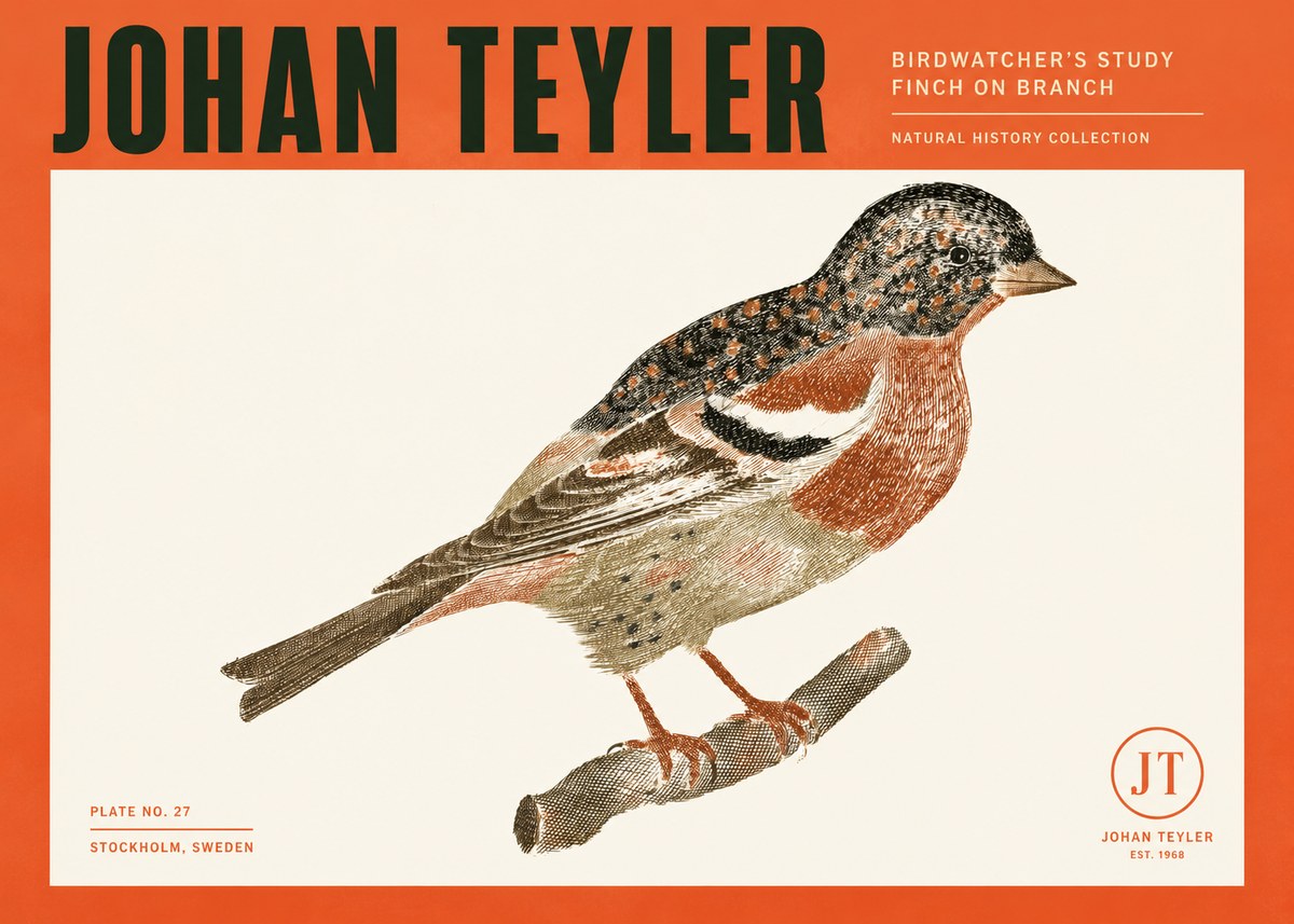 Johan Teyler Finch on Branch No2 - Plakát