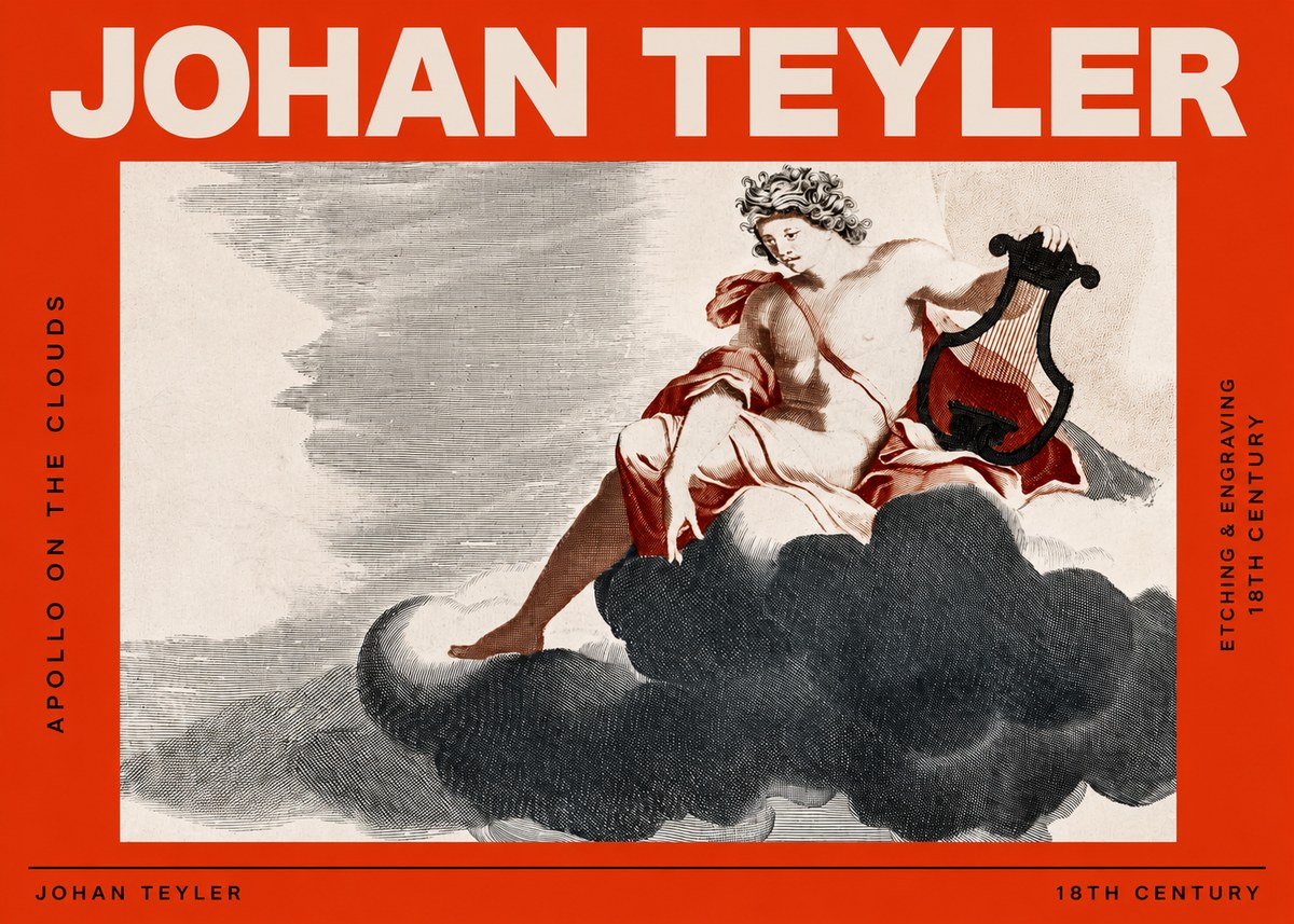Johan Teyler Apollo on the Clouds No2 - Plakát