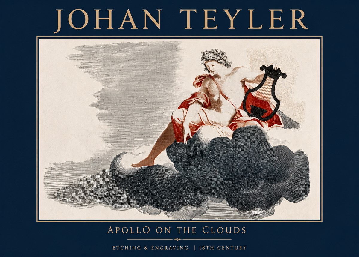 Johan Teyler Apollo on the Clouds No3 - Plakát