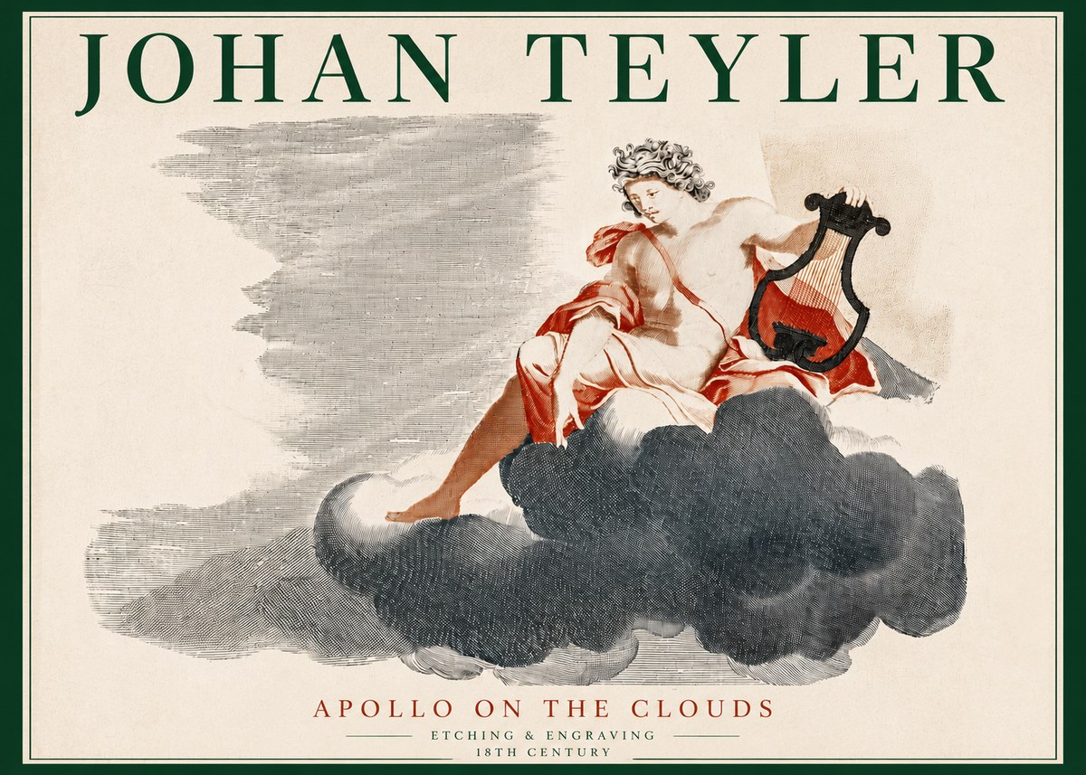 Johan Teyler Apollo on the Clouds No4 - Plakát
