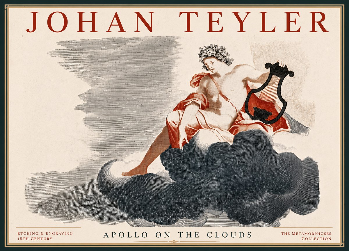 Johan Teyler Apollo on the Clouds No6 - Plakát