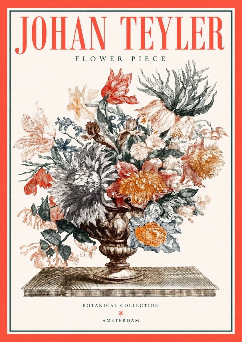 Johan Teyler Flower Piece No2 - Plakát